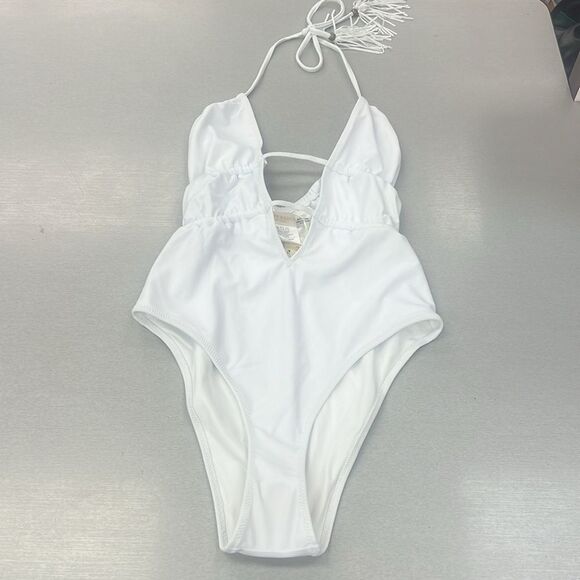 NWT Ramy Brook White One Piece Marta Swim Suit 🤩 - Picture 3 of 8